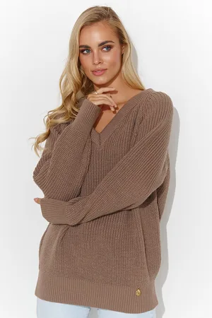 Makadamia Dámský svetr akadamia 140 Cappuccino One size
