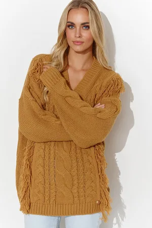 Makadamia Dámský svetr akadamia 135 Honey One size