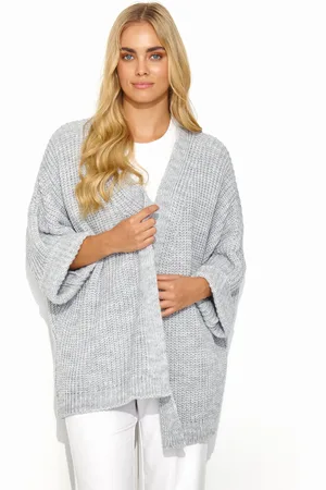 Makadamia Dámský kardigan akadamia 145 - sv. šedý větle šedá One size