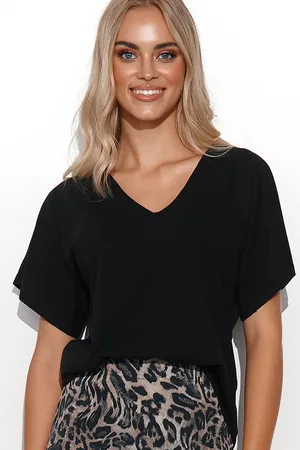 Makadamia Oversize halenka akadamia 776 - černá 2X-3X