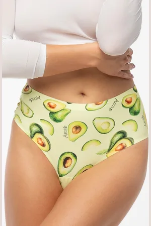 Julimex Brazilky Avocado - vyšší pas větle zelená 2X
