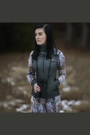 Termovel Khaki dámská funkční mikina na zip