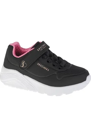 Skechers Černé dívčí tenisky Uno Lite 310451L-BKRG