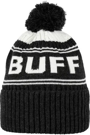 Buff Černo-bílá čepice s bambulí Hido Knitted Hat Beanie 1323325551000