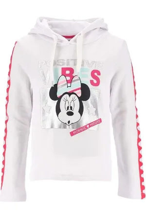 Minnie Bílá dívčí mikina