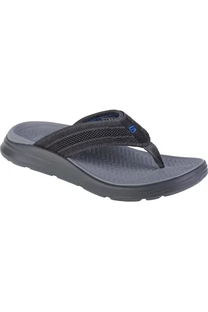 Skechers Šedé pánské žabky Sargo - Point Vista