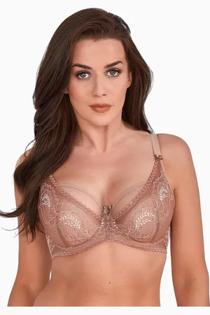 Gaia Krajková polovyztužená podprsenka Waist Mocha BS 1132 Talia Mokka