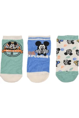 Mickey Mouse Chlapecký set ponožek Baby - mintová/modrá/bílá