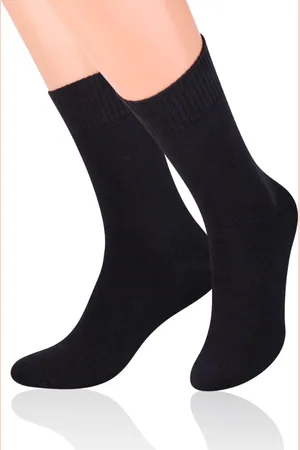 Steven Černé dámské klasické ponožky Art. 015 CI05, BLACK