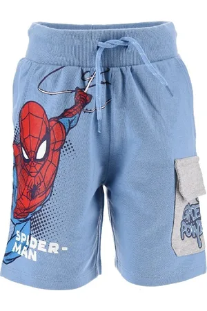 SPIDERMAN Světle modré šortky Spider-Man s kapsami