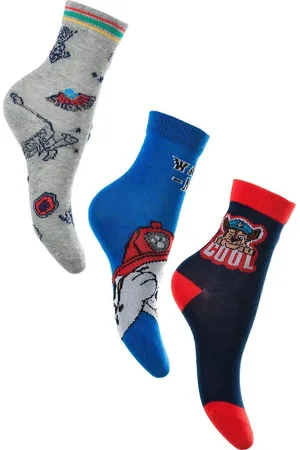 Paw Patrol Chlapecké ponožky - šedá/modrá/tm.modrá