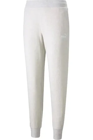 PUMA Bílé tepláky Essential Logo Pants 586841-02