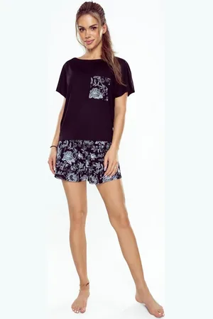 Eldar Černé krátké pyžamo First Lady Silvana kr/r S-XL