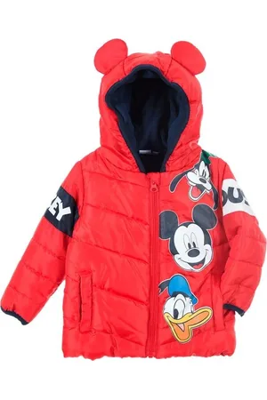 Mickey Mouse Bunda s oušky Disney - červená
