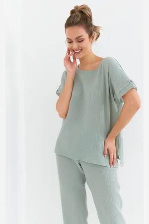 Cana Mintové mušelínové pyžamo Muslin 137 kr/r S-XL
