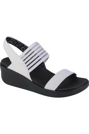 Skechers Bílé dámské sandály Arch Fit Rumble - Modernistic 119340-WHT