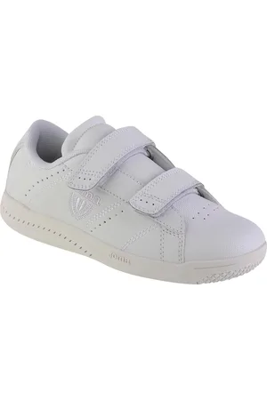 Joma Bílé dětské tenisky na suchý zip W.Play Jr 2102 WPLAYW2102V