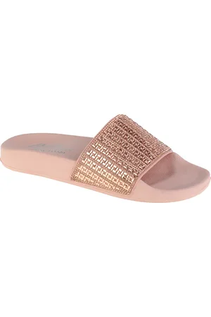 Skechers Pudrové dámské pantofle Pop Ups-New Spark