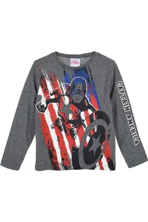 Marvel Kapitán Amerika - šedé chlapecké tričko