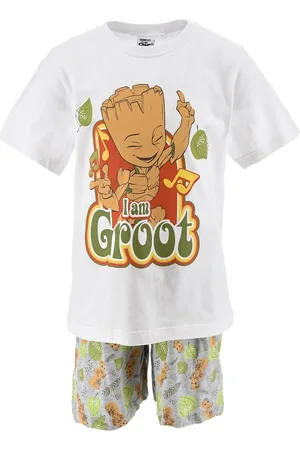 Marvel Bílo-šedé chlapecké pyžamo Groot