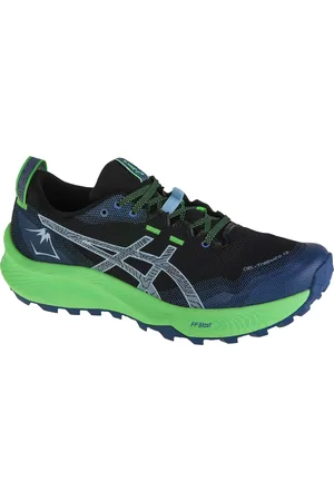 Asics Černo-zelené trailové boty Gel-Trabuco 12 1011B799-001