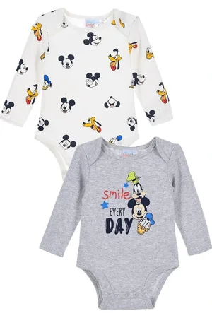 Mickey Mouse Šedo-bílý set bodýček