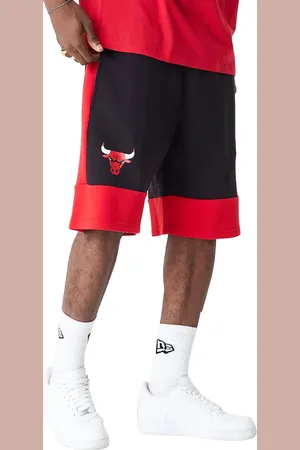 New Era Černo-červené pánské kraťasy NBA Colour Block Short Bulls 60416373