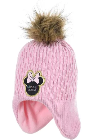 Minnie Světle růžová čepice - ušanka
