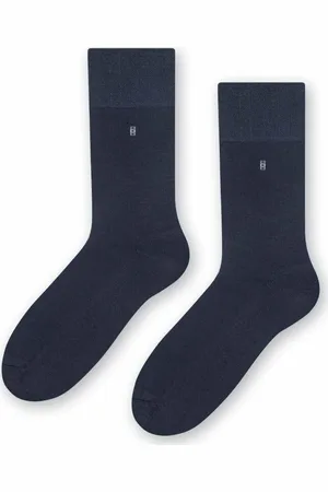 Steven Tmavě modré pánské ponožky Art. 003 HD001, DENIM