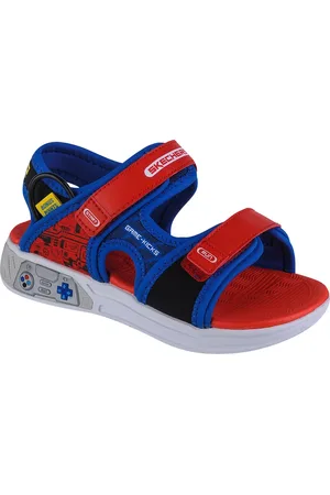 Skechers Modro-červené sandály Power Splash 402264L-RDBL