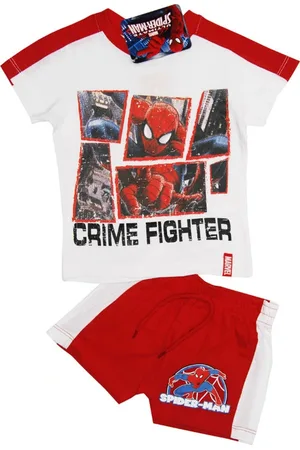 SPIDERMAN Chlapecký bílo-červený set