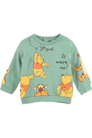 WINNIE THE POEH Světle zelená kojenecká mikina
