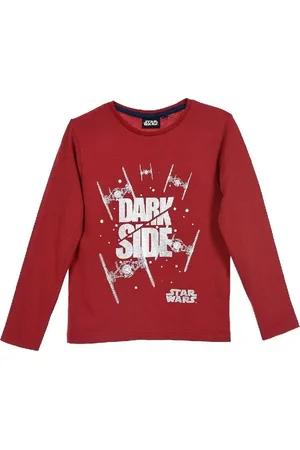 STAR WARS červené chlapecké tričko s dlouhým rukávem
