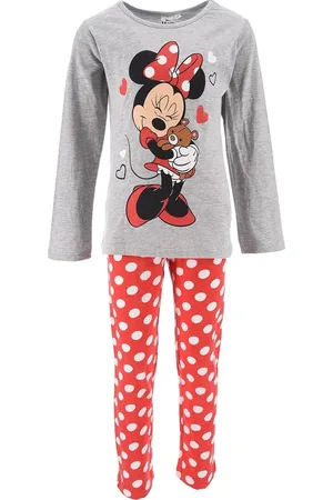 Minnie Šedo-červené dívčí pyžamo Disney