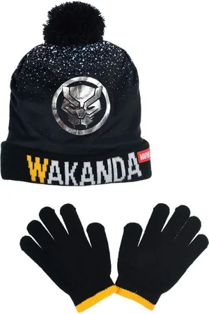 Marvel Chlapecký set čepice a rukavic - Black Panther