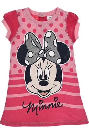Minnie Minnie růžové dívčí šaty s krátkým rukávem