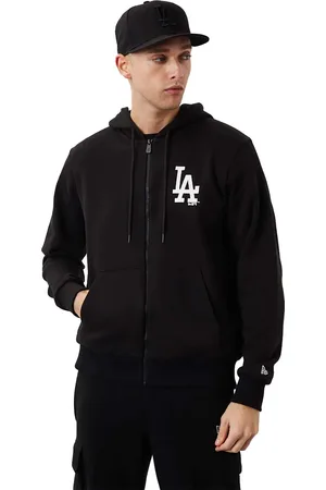New Era Černá mikina na zip MLB League Los Angeles Dodgers Essential Zip Hoodie 60284775