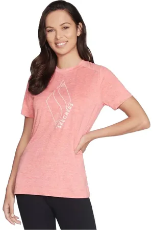 Skechers Meruňkové tričko Diamond Blissful Tee W1TS327-CRL