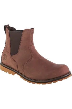 Timberland Hnědé pánské kožené boty Attleboro PT Chelsea 0A6259