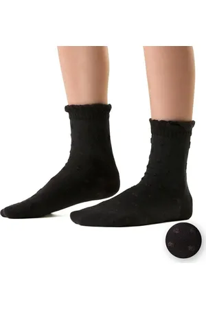 Steven Černé dívčí ponožky se vzorem Art.138 KR373, BLACK 3D