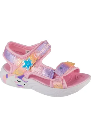 Skechers Růžové dívčí sandály Unicorn Dreams - Majestic Bliss