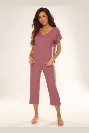 DeLafens Luxusní viskózové pyžamo Freya 694 Freya II kr/r S-2XL
