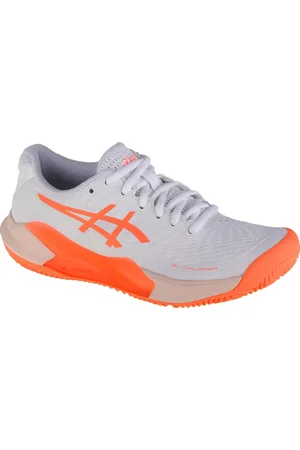 Asics Bílo-oranžové dámské tenisové boty Gel-Challenger 14 Clay 1042A254-101