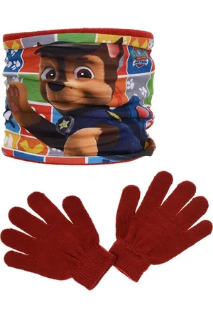 Paw Patrol Červená chlapecká sada nákrčníku a rukavic
