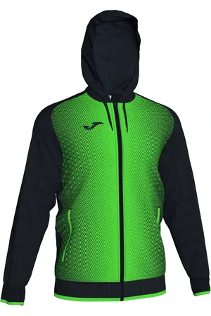 Joma Černo-zelená fotbalová mikina Supernova Hooded Jacket 101285-117