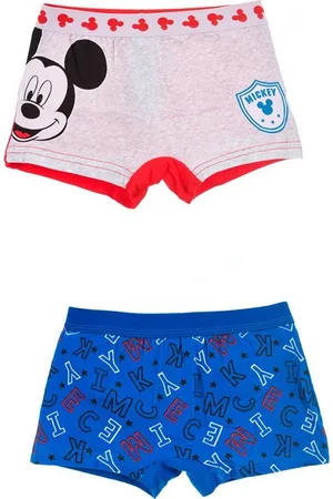 Mickey Mouse Chlapecké boxerky 2 ks - šedo-červená/