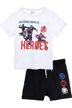 Marvel The černo-bílý chlapecký set HEROES