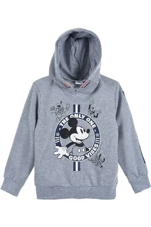 Mickey Mouse Světle šedá chlapecká mikina s kapucí