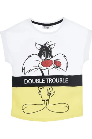 LOONEY TUNES Bílo-žluté dívčí tričko