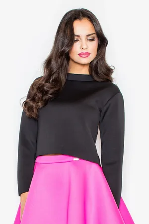 Figl Dámská černá blůza M341 Black